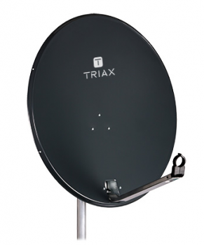 Antena SAT 80cm TRIAX 80 TD, stal, zysk do 37,1dB, ciemna ANT80TD/TRIAX TRIAX